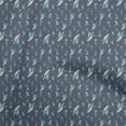 thumbnail image 1 of oneOone Popeline de Coton Sergé Bleu Sarcelle Tissu Mer Matière de Robe Tissu Imprimé Tissu au Mètre 56 Pouces de Large, 1 of 4