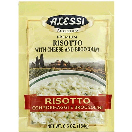 Alessi Risotto with Cheese and Broccolini Mix, 6.5 oz, (Pack of (The Best Mushroom Risotto)