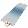 thumbnail image 2 of Light Blue Grey Ombre 2x6 Kitchen Runner Rug, Modern Abstract Art Gradient Non-Skid Rubber Backing Large Rectangle Rugs - Living Room Bedroom Home Office, Indoor Floor Mat Carpets Washable Rug, 2 of 9