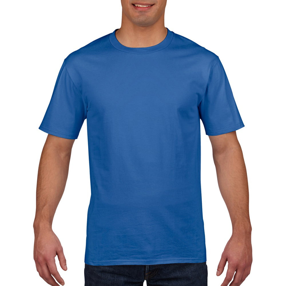 Premium Cotton Ring Spun T-Shirt Gildan Mens Short Sleeve T-Shirt 4100