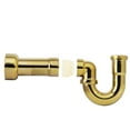 thumbnail image 4 of Westbrass D402NE-1-01 1-1/2" New England Style P-Trap with High Box Flange, Polished Brass, 4 of 5