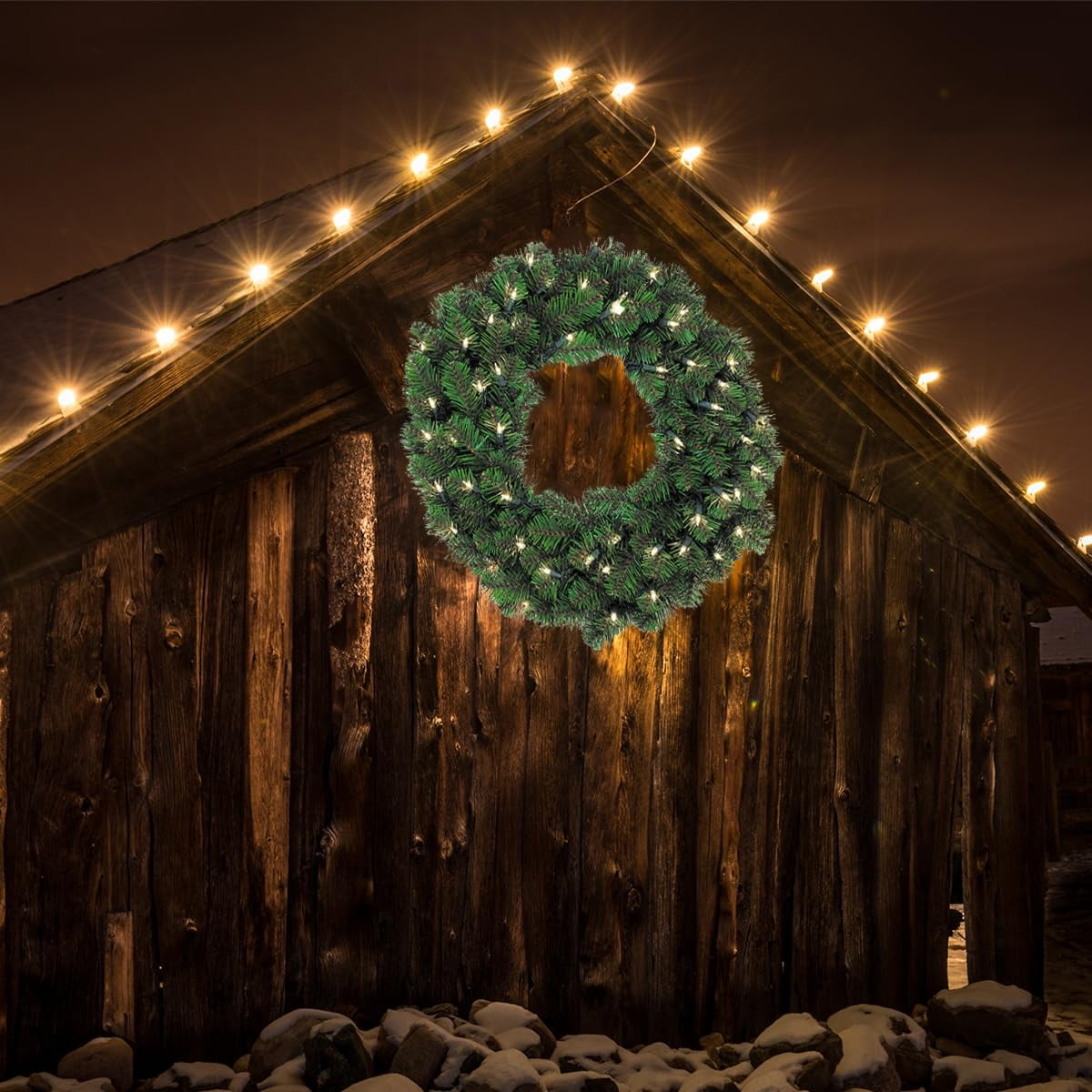 Music 66ft Christmas Mini Lights with Motion Sensor Controller,200 LED Fairy Starry String Light Plug in for Indoor Outdoor Xmas Tree Wedding Party Decoration (Warm White)