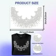 thumbnail image 2 of White Rhinestone Iron on Transfer Star Necklace Bling Diamond Hotfix Patches for Clothes 11.6"x8.2" Large Iron On Sequin Applique for Jeans Jacket Caps Bag T-Shirts Shoes DIY Decor DIY Making, 2 of 9