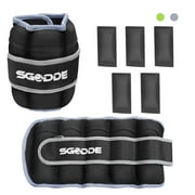 SGODDE Adjustable Ankle Weights for Women Men Kids, Strength Training Ankle/Wrist/Arm/Leg Weights with Removable Weight