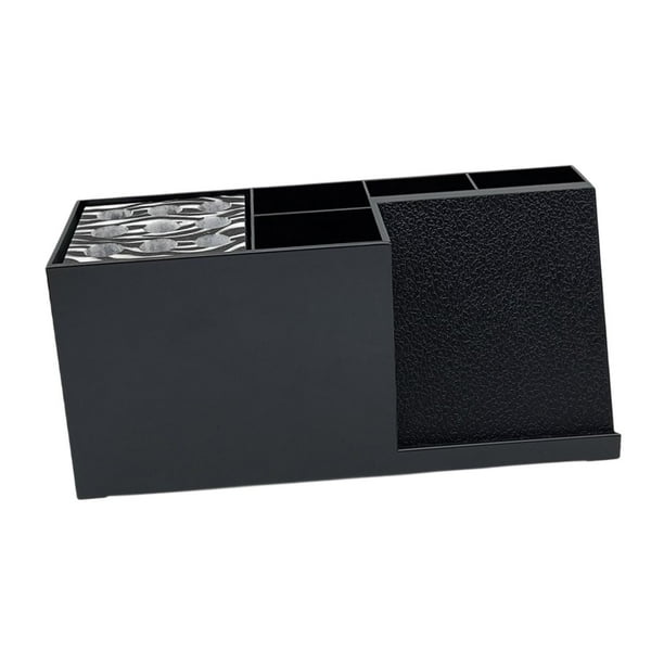 Organizador de tijeras de peluquería, soporte para tijeras de peluquería, caja de almacenamiento de herramientas de peluquería con bloque de tijeras negro
