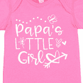 thumbnail image 4 of Inktastic Papa's Little Girl with Hearts Flower and Butterfly Girls Baby Bodysuit, 4 of 5