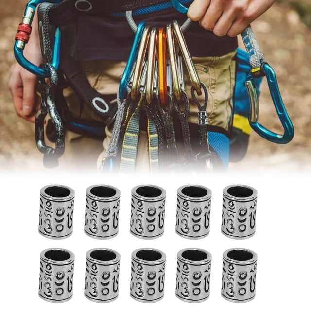 Colgante de Llavero, Anti -Desgaste de 10 Piezas de Perlas Paracord para Pulseras de Cordón de Paracaídas
