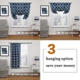 thumbnail image 4 of CJC Adjustable Printed Tie up Curtain - Morocco Thermal Insulated Blackout Curtains - for Window Door Home Kitchen, 5 Colors, 4 of 9