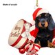 thumbnail image 5 of Adorno navideño para perro salchicha, adorno para fiesta temática en casa, suministros para fiesta, 5 of 6