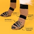 thumbnail image 3 of TigerToes  Non-Slip  Socks for Hardwood Floors - Extra-Thick Grip that Works Even When Twisted - Prevents Licking, Slipping, and  for  Paw Protection (Cool Caramel, X-Large), 3 of 6