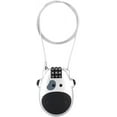 thumbnail image 1 of HUGFEGWE Combination Lock Cable Lock Padlock with 3 Digit Numeric Code, 80CM Extendable Cable, Heifer Shape, Customized Safety Lock for Suitcase Stroller Luggage Laptop(Silver) CJ25311-9198, 1 of 9