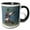 Black/White, variant on 3drose, Drake, Male Mallard Duck, 11oz Two-tone Red Mug
