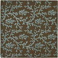 thumbnail image 6 of SAFAVIEH Soho Azalea Floral Wool Area Rug, Brown/Light Blue, 6' x 6' Square, 6 of 10