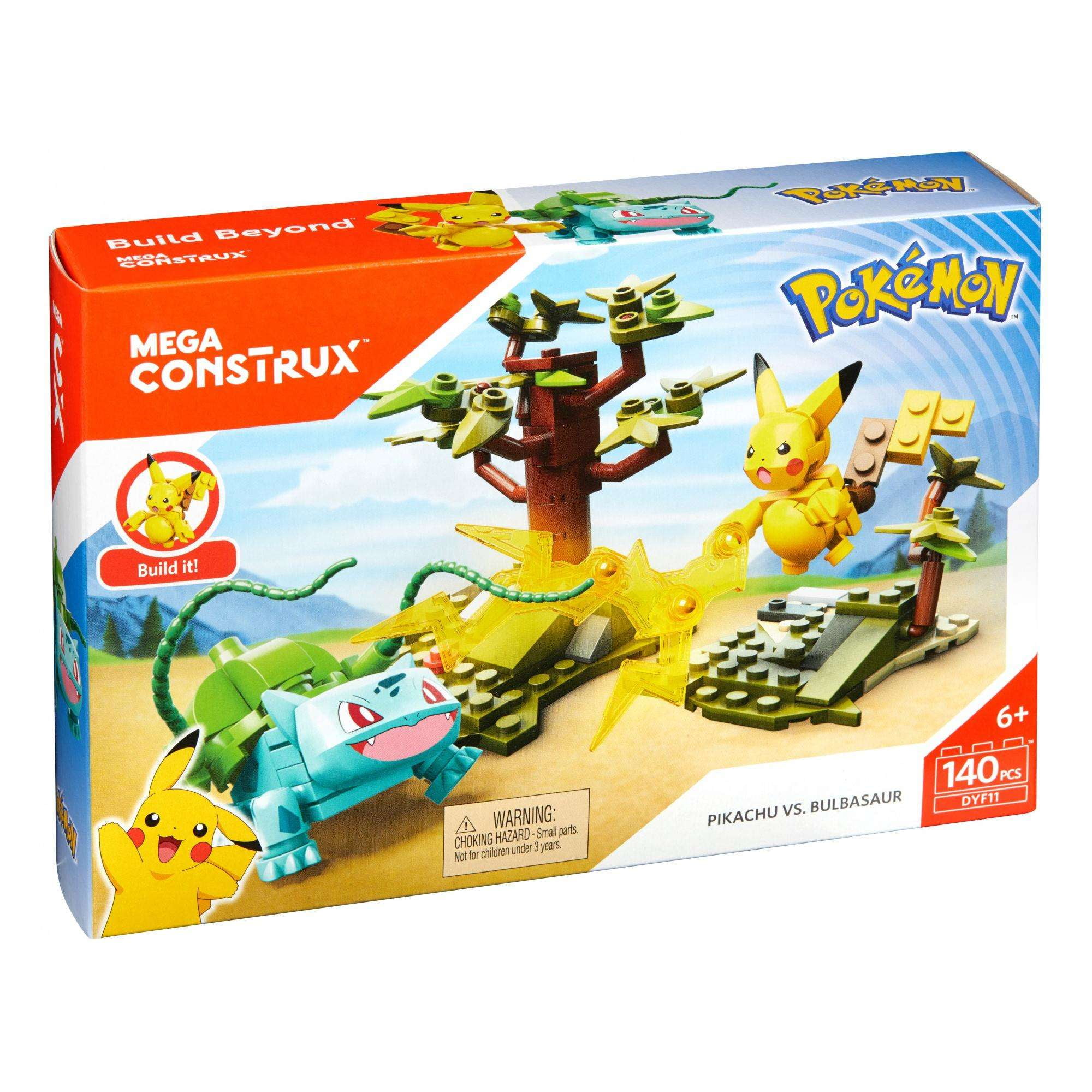 Mega Construx Pokemon Pikachu vs. Bulbasaur Battle Pack Walmart