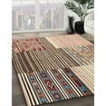 thumbnail image 3 of Ahgly Company Machine Washable Indoor Rectangle Contemporary Chestnut Brown Area Rugs, 7' x 9', 3 of 7