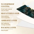 thumbnail image 6 of Peel and Stick Wallpaper Tropical Palm Leaves Teal Gold Black Wall Mural 23.6in x 9.8ft Self Adhesive Removable Wall Paper Renter Friendly Wallpaper for Nursery Bedroom Cabinets, 6 of 8