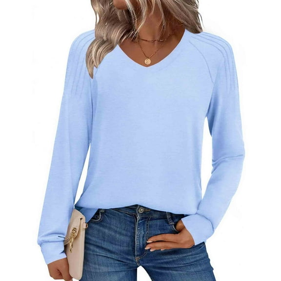 Womens Long Sleeve Tops Workout Womens Shirts Fall Casual Pullover T Shirts Loose Fit My Items My Order