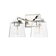 thumbnail image 3 of Millennium Lighting  Avenna 2/3 Light Vanity Fixture 2 Light - Polished Nickel, 3 of 5