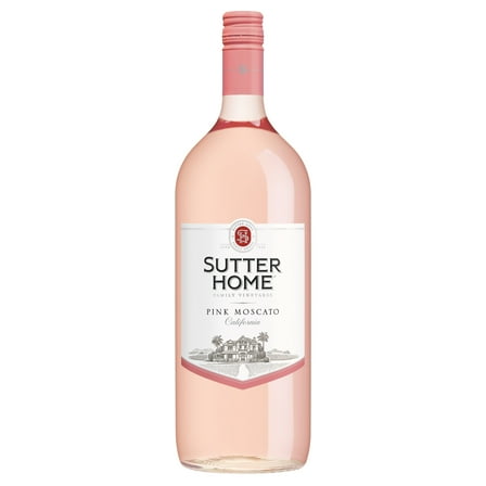 Sutter Home Pink Moscato California Pink Wine, 1.5 L Glass Bottle, 13.5% ABV