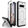 thumbnail image 1 of ArmadilloTek Vanguard Case Compatible with Samsung Galaxy S10 Military Grade Full-Body Rugged with Built-in Kickstand [Screenless Version] - White, 1 of 4