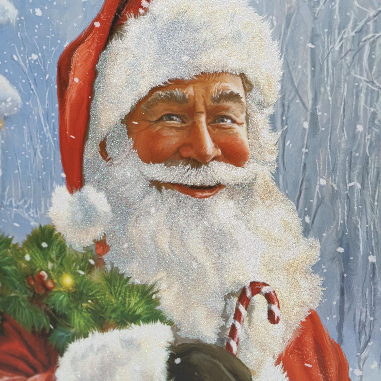 Holiday Time Jumbo Santa Gift Box, Rigid paper set-up box