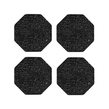 

Tideii Chemistry Formulas 3 for Leather Coasters 4 Pieces Anti-fouling and Anti-scalding Decorative Coasters Suitable for Restaurants Kitchens Coffee Shops-Octagon
