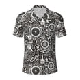 thumbnail image 2 of Daiia Bicycles Parts Pattern Men’s Polo Shirts,Solid Deck Shirt,Classic Fit, Breathable Cotton Polo for Casual and Sport Wear-4X-Large, 2 of 7