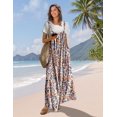 thumbnail image 5 of Mono YESNO casual de pierna ancha con estampado floral bohemio para mujer, talla L, 5 of 5