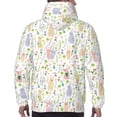 thumbnail image 7 of Sikiie Flower Rabbit Men's Hoodie, Essentials Hoodie, Sweatshirt, Pullover Hooded Sweatshirt for Men-XX-Large, 7 of 7
