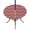White Red, variant on Round Outdoor Tablecloth with Umbrella Hole and Zipper, Pink White Tablecloth with Elastic Waterproof, Modern Abstract Waves Water Ripple Striped Patio Table Covers for 36" - 44" Picnic Pool Tables