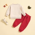 thumbnail image 4 of Children Kids Onesie Valentine's Day Cartoon Love Heart Letter Printed Outfit Boys Long Sleeve Letter Prints Tops And Pants Child 2PCS Set Outfits Clothese For Child, 4 of 8