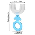 thumbnail image 3 of Dinosaur Style Children'S U-Shape Toothbrush For 360° Thorough Cleansing Whitening Massage Toothbrush U- Type Modeling Toothbrush For Children, Manual Toothbrush, 3 of 5