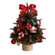 thumbnail image 5 of Mini árbol de Navidad artificial de mesa con luces para el patio de la casa. blanco rojo, 5 of 9