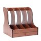 thumbnail image 3 of Porta de madera, revistero duradero, organizador de archivos, caja de almacenamiento multiusos, para encimera de hogar, papel de Cola Portadocumentos, 3 of 8