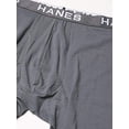 thumbnail image 4 of Hanes Mens Ultimate Comfort Flex Fit Ultra Soft Cotton/Modal Boxer Briefs Black/, 4 of 6