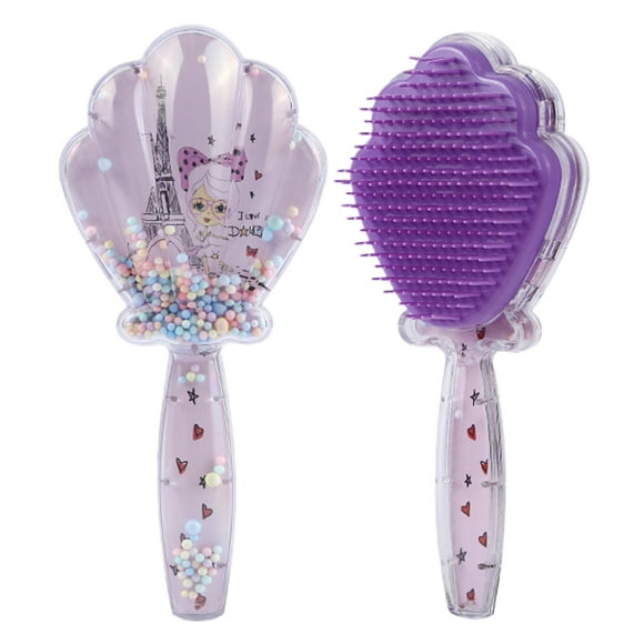 Brosse à Cheveux, Brosse Démêlante en Plastique pour Cheveux, Brosse pour Cheveux Mouillés et Secs pour Enfants