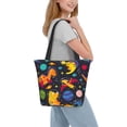 thumbnail image 6 of Lsque Dinosaurs in Space Pattern Beach Tote,Shoulder Handbag,Spacious Tote Bag,Lightweight Travel Bag,Versatile Shopping Bag, 6 of 6