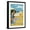 Black Frame, variant on Art.com Lake Michigan - Beach Scene Stretched Canvas Print Wall Art by Lantern Press, 12" x 18"