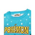 thumbnail image 4 of Jersey navideño con diseño de Pokémon para niños, tejido azul, festivo, de Pikachu, 4 of 7