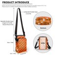 thumbnail image 6 of HELLHERO Crossbody Bag Double Zipper Outdoor Daily Use Unisex Women Messenger Bag Adjustable Shoulder Strap, Love is Love, 6 of 7