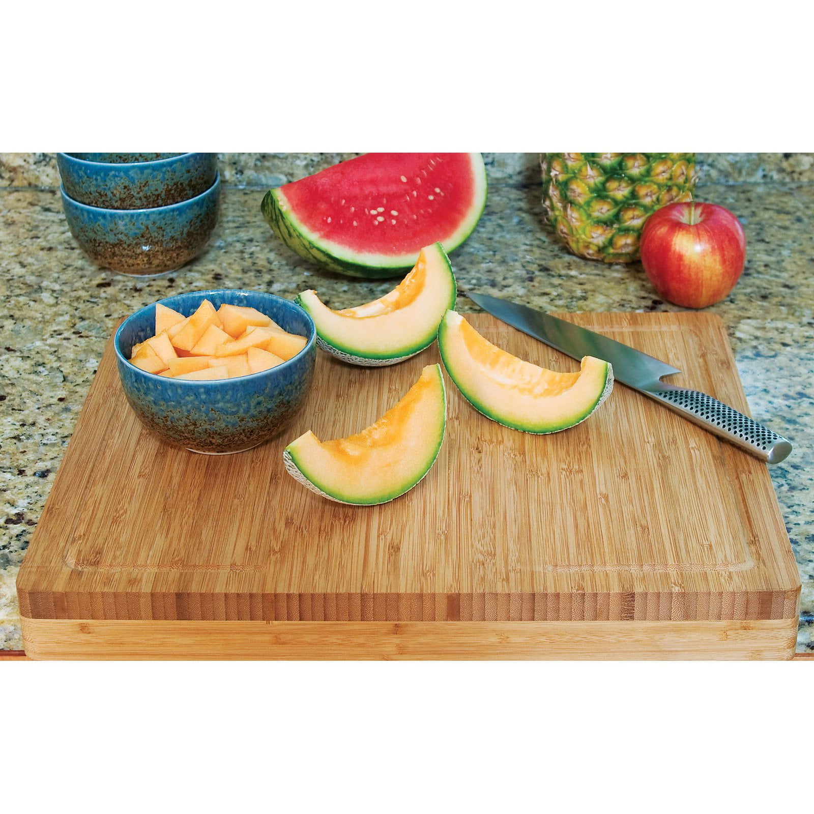 Lipper International 8830 Bamboo Over The Edge of Counter Cutting Board