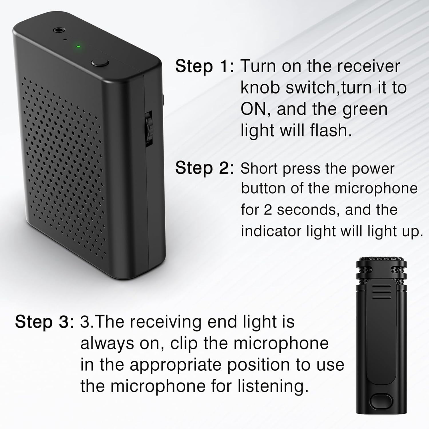 Wireless Voice Amplifier with Wireless Lavalier Lapel Microphone, PA System, Portable Speaker and Cordless Omnidirectional Condenser Recording Mic for Teacher, Streaming,Classroom,Speech, Meeting.