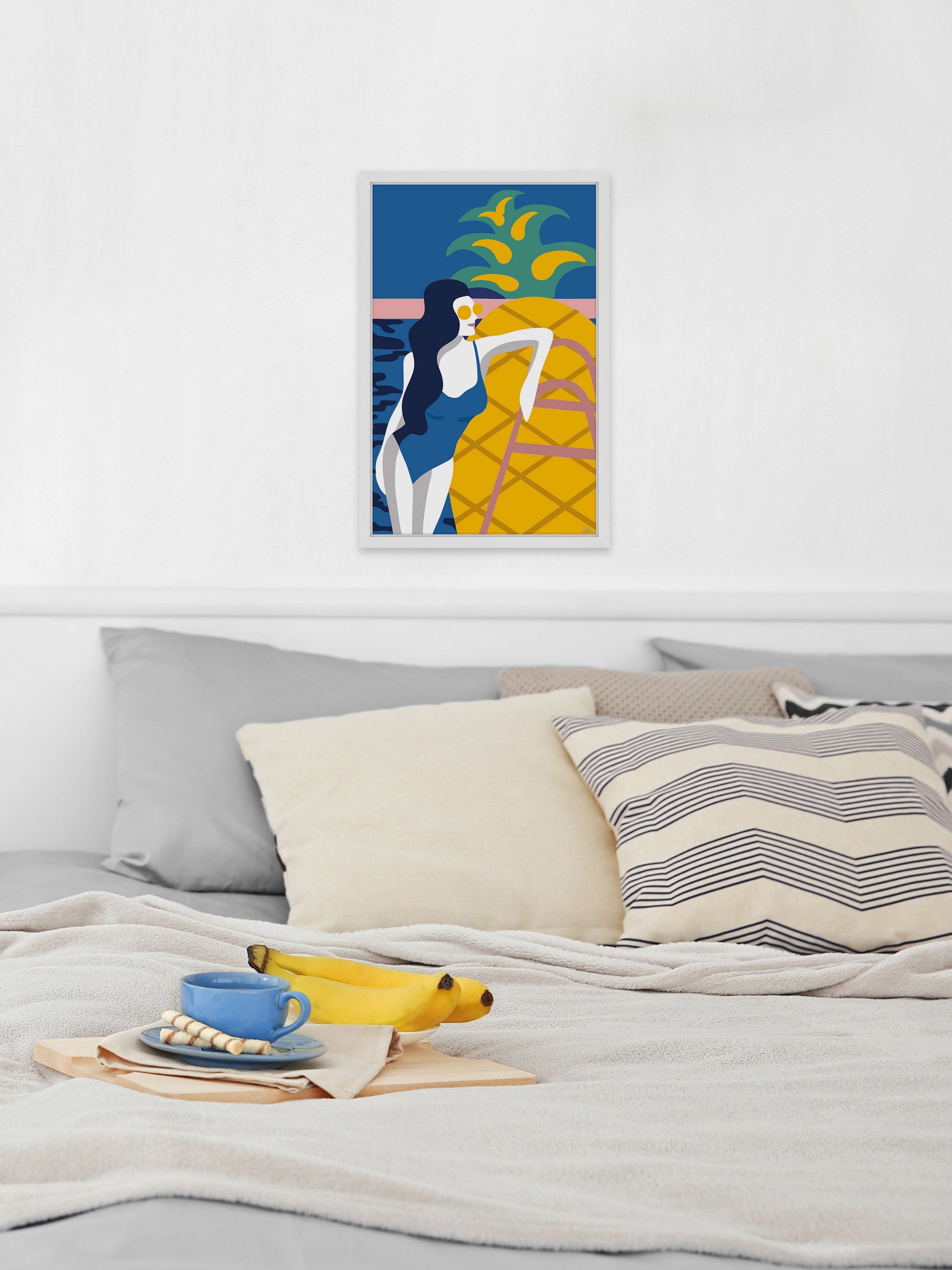 Summer Holiday Framed Painting Print