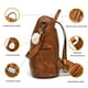 thumbnail image 5 of Mochila CHERUTY para mujer, piel sintética, antirrobo, color canela, 5 of 7