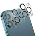 thumbnail image 2 of HEVIRGO Lens Tempered Glass 3D Glass Highly Clear Anti-scratch Shockproof Impact Resistant Ultra-thin Phone Camera Lens Protective Film for iPhone 14 13 12 Pro Max Mini, 2 of 10