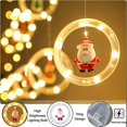 thumbnail image 2 of Luces de ventana Decoración navideña Luces de anillo con adorno Juguete Luces de cortina LED Novedad para interiores y exteriores Árbol de Navidad Decoraciones para el jardín del hogar, 2 of 5