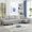 Light Gray, variant on [VIDEO provided][New]U-Shaped Couch with Oversized Seat,4-Seat Sofa with Double Chaise,Comfortable and spacious indoor furniture for Living Room,Apartment