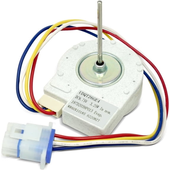 EvertechPRO for GE Fridge Evaporator Fan Motor Replacement WR60X10185, Compatible with GE Evaporator Fan Motor, Fits GE Refrigerator Fan Motor WR60X10154 WR60X10043 1170107 197D2039P007