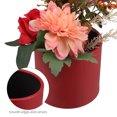 thumbnail image 4 of Cajas de flores redondas con tapa, cajas de regalo para San Valentín, arreglos florales, cajas de regalo anidadas para damas de honor, bodas, cumpleaños, baby showers, color rojo., 4 of 7
