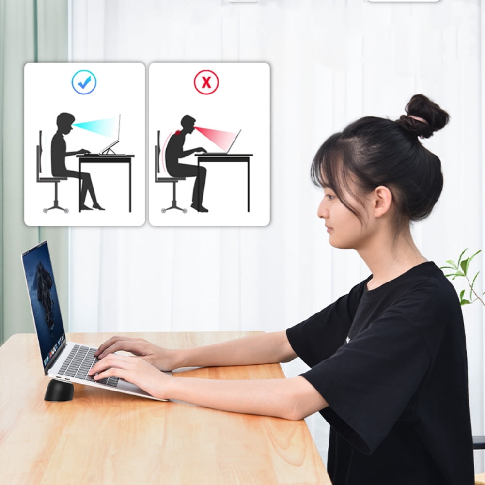 Laptop Cooling Pad Stand, Portable Radiator Tilting Holder, Universal Silicone Vertical Storage Support Base